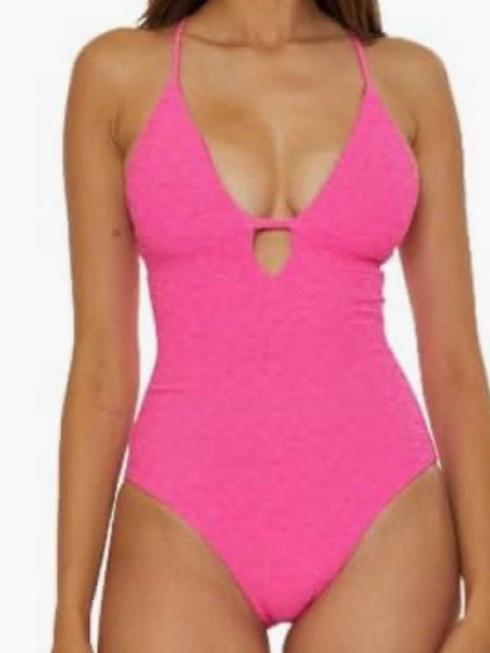 Trina Turk Womens Indio Plunge Strappy Maillot One piece Baiting suite